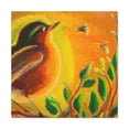 thumbnail image 2 of "Robin in Winter Landscape" - Canvas, 2 of 25