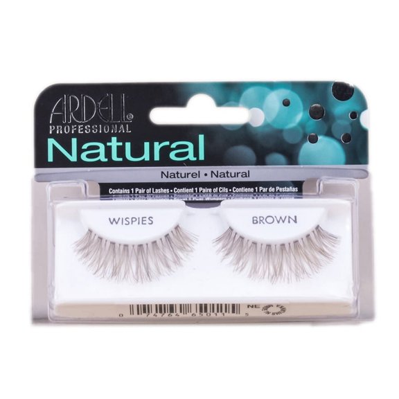 Wispies Brown #65011 , Ardell Professional Natural Lashes , Hair Scalp Skin Body - Pack of 2 w/ SLEEK Teasing Comb