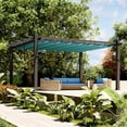 thumbnail image 2 of Danolapsi Outdoor Pergola 10 x 10ft Aluminum Pergola, Outdoor Shelter Modern Design with Adjustable Roof Sun Shade Pavilion Grape Trellis Grill Gazebo for Gardens, Patios, Garden Yard, Poolside, Deck, 2 of 7