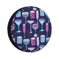 thumbnail image 1 of Balery Wine Glasses And Cocktails Cubiertas para Neumáticos - Protector Resistente para Neumáticos de Camioneta, SUV, Remolque, Camper y RV-14 inch, 1 of 6