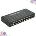 thumbnail image 2 of ethernet switch 1PC 8 Port Full 100MB Network Switchs Desktop Ethernet Switch Fast Network Smart Vlan Switch No Setting Ethernet Splitter for Home with US Plug Black, 2 of 6