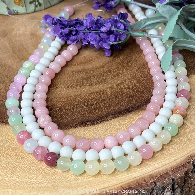 Rose Quartz Natural Gemstone Beads and Pendants Value Pack A