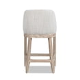 thumbnail image 6 of Pemberly Row Coastal Curved Back Upholstered Counter Stool Gray Polyester Wool, 6 of 11