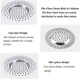 thumbnail image 3 of 2 pcs stainless steel drain strainer, 3 of 5