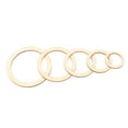 thumbnail image 2 of Flat Round Wood Pendants,205Pcs Unfinished Wood Rings Flat Wood Rings Flat Round Wood Rings Built for Professionals, 2 of 14