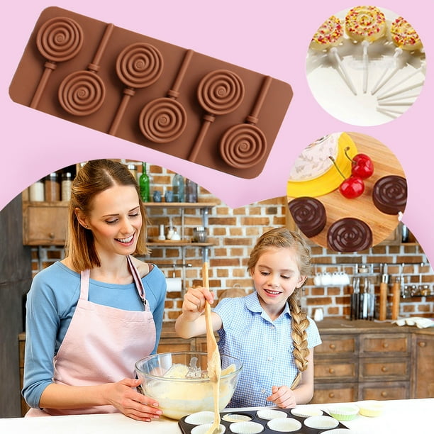 Fiudx Moldes de Chocolate, Moldes Flexibles de Silicona de Grado Alimenticio, Moldes de Caramelo Fáciles de Desmoldar, Aptos para Horno y Microondas, para Crear Bombones, Helados y Bombas de Baño, Pe