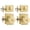 Brushed Gold, variant on Gold Door Knob with Deadbolt, Zinc Alloy Brushed Gold Keyed Alike Exterior Door Lock Set,Heavy Duty Brushed Brass Front Door Knob and Deadbolt Set with Lock and Key, Reversible (1 Pack)