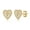 Gold, variant on Heart Initial Stud Earrings for Women S925 Sterling Silver Post Hypoallergenic CZ Heart Women Earrings for Gold Plated Dainty Initial Earrings for Women