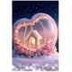 thumbnail image 1 of Pintura de diamantes 5D DIY, paisaje de Casa de muñeco de nieve de Navidad, punto de cruz, bordado de diamantes, mosaico romántico, Luna rosa, diamantes de imitación W1, 1 of 4