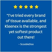 Kleenex Trusted Care Everyday Facial Tissues, 6 Flat Boxes, 144 White Tissues per Box, 2-Ply (864 Total)