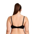 thumbnail image 5 of Curve Muse Women's Plus Size Add 1 and a half Cup Push Up Underwire Convertible Lace Bras -2PK-Black,Pink-38DD, 5 of 6