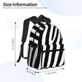 thumbnail image 3 of Lafuoo Zebra Pattern Casual Backpack, Large Capacity Adjustable Shoulder Strap Computer Backpack, Unisex, Suitable for Campus, Business,Travel-One Size, 3 of 6