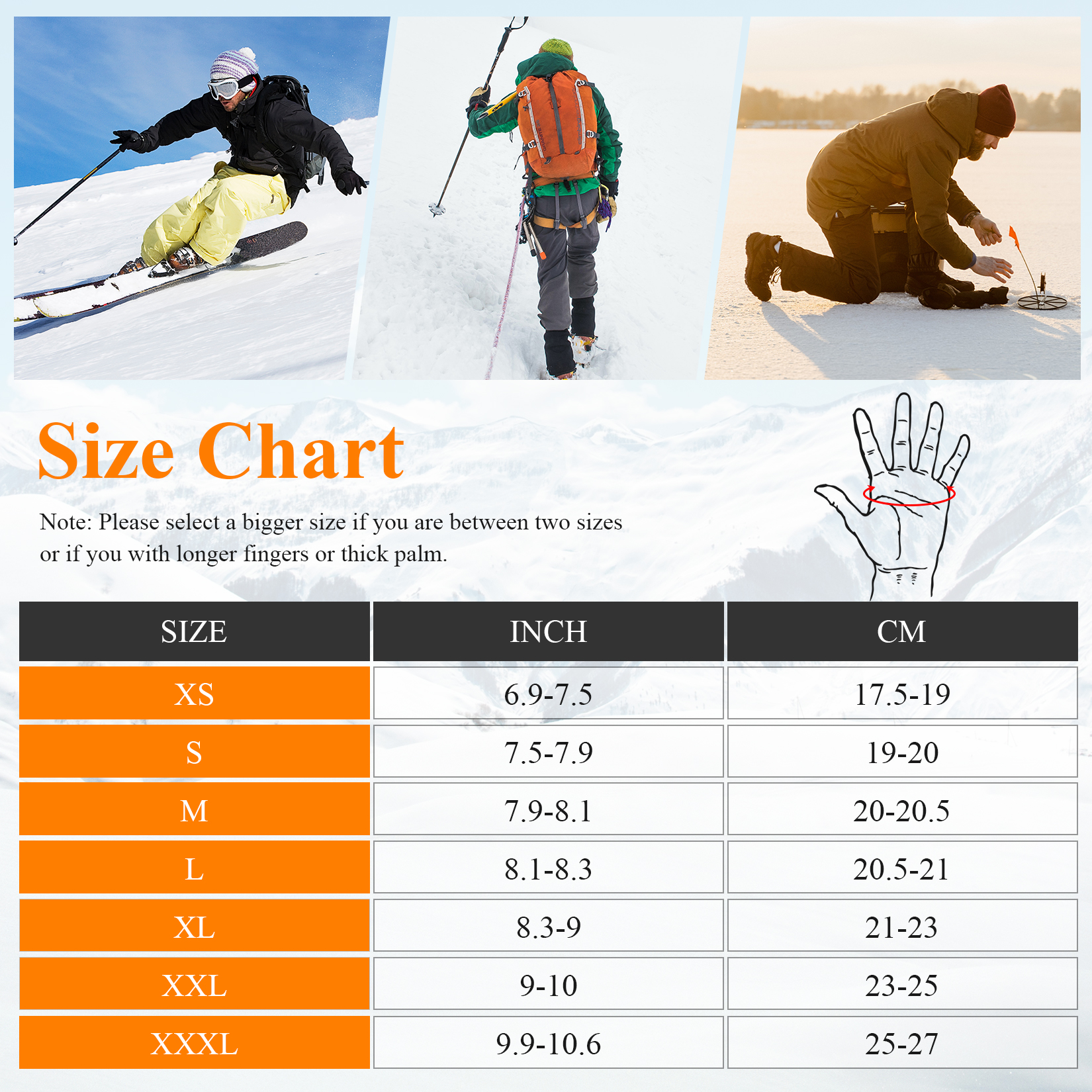 SNOW DEER Heated Gloves for Men Women Rechargeable Heated Ski Gloves Touchscreen Waterproof Electric Heated Fishing Gloves for Winter Outdoor Work Skiing Hiking Camping Raynaud Riding