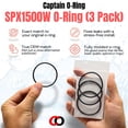 thumbnail image 4 of Captain O-Ring  Replacement SPX1500W Strainer Housing O-Rings for Hayward Power-Flo Filter Pump SP1500 SP1580 SP1705 SP1780 etc 3 Pack, 4 of 7