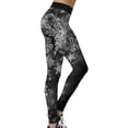 thumbnail image 3 of Leggings navideños cintura Regular ajustado ajuste claro Impresión Digital divertido Patten mujeres Casual Navidad pantalones ajustados BFY025 M, 3 of 6