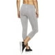 thumbnail image 3 of Reebok Capri - Pantalones deportivos de compresión con costuras para mujer, color gris, mediano, 3 of 5