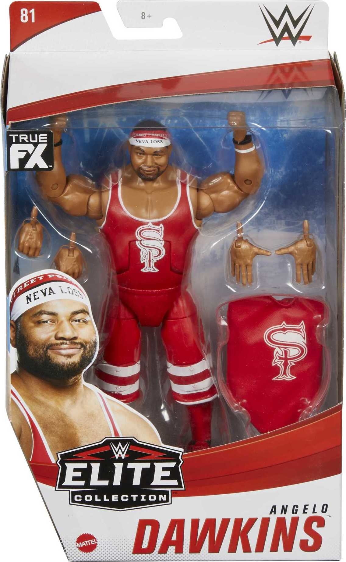 WWE Angelo Dawkins Elite Collection Action Figure, 6-In/15.24-Cm Posable Collectible