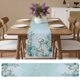 thumbnail image 4 of Ocean Theme Nautical Anchor Seaweed Table Runner 13x72in Non-Slip Cotton Linen Table Runners, Watercolor Marine Life Dresser Scarves TableRunner for Dinner Kitchen Dining Wedding Party, 4 of 9