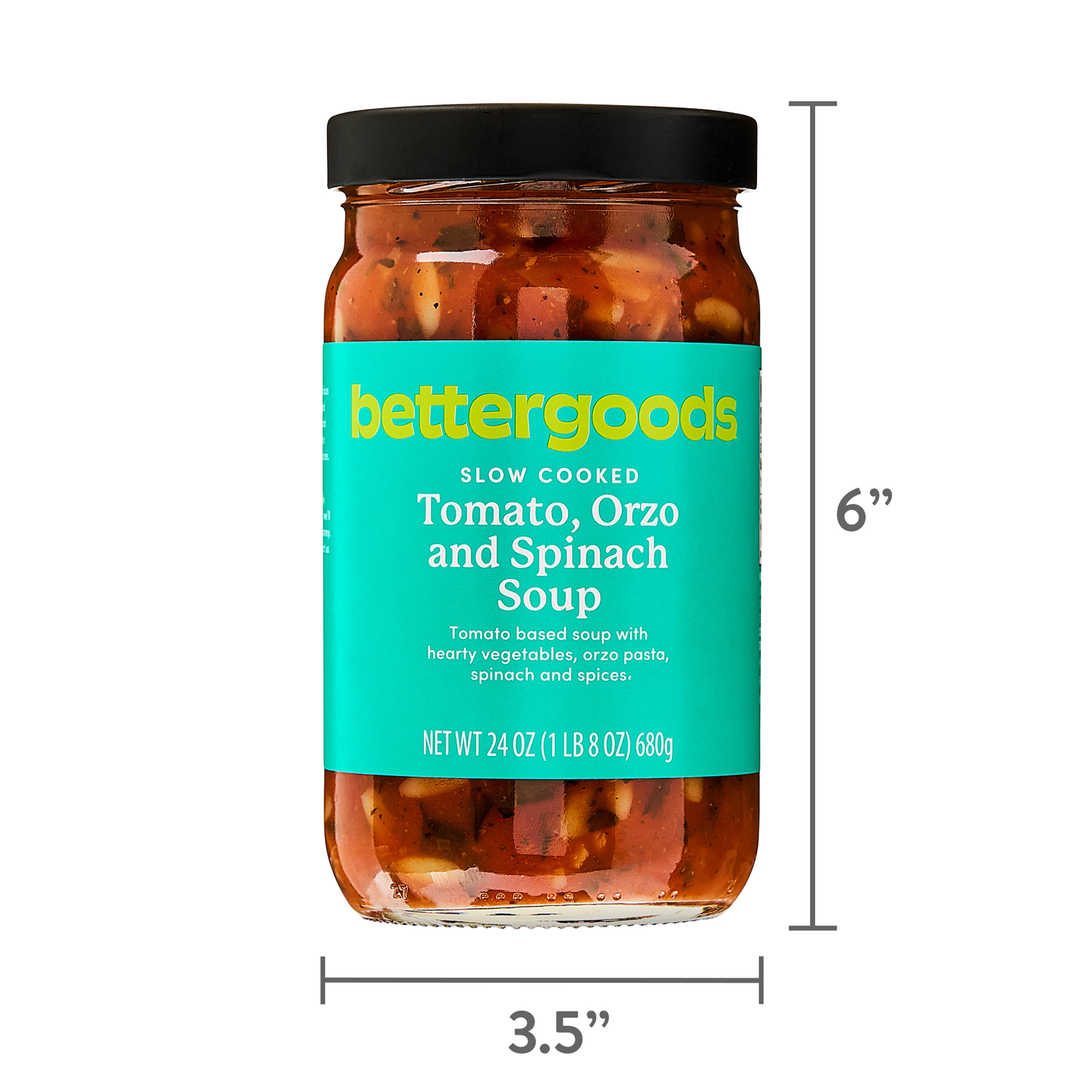 bettergoods Slow Cooked Tomato, Orzo and Spinach Soup, 24 oz