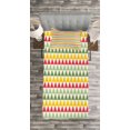 thumbnail image 3 of Ambesonne Geometric Quilted Bedspread Set 2 Pcs, Triangles Colorful, Twin Size, Dark Coral Pale Green, 3 of 3