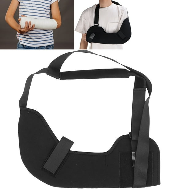 Arm Sling, Skin Friendly Elbow Fracture Sling Mercerized Adjustable Shoulder Strap Portable for Rotator Cuff Surgery for Sprains for Dislocation
