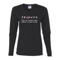 thumbnail image 2 of Don't Let Friends Alone Awareness Womens Graphic Long Sleeve T-Shirt, Black, Small, 2 of 3