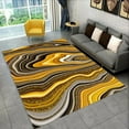 Colour Gold Nordic Marble Splendid 3D Area Rug Carpet for Home Living
