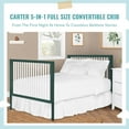 thumbnail image 6 of Dream On Me Carter 5-in-1 Full Size Convertible Crib / 3 Mattress Height Settings/JPMA Certified/Made of New Zealand Pinewood/Sturdy Crib Design, Olive & White Olive and White, 6 of 8