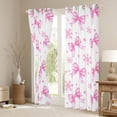 thumbnail image 3 of Manfei Ribbon Bow Bowtie Blackout Curtains Set of 2 (38x54 Each),Spink Christmas Snowflake Curtains and Drapes,Princess Bowknot Living Room Curtains For Child,Ultra Soft Home Decor, 3 of 6