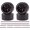 Black 04, variant on 1:64 Scale Diecast Vehicle Wheel Upgrade Kit Precision Rims with Brake Disc Detailing Low-Friction Axles (wheel radius 0.425inch 09)