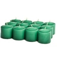 thumbnail image 2 of Unscented Forest Green Votives 15 Hour Votive Candles Pack: 12 per box 1.5 in. diameter x 2.25 in. tall, 2 of 2