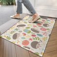 thumbnail image 4 of Cute Hedgehog Pattern with Pioneer Flower Door Rugs,Washable Non Slip Door Mats Indoor,Decorative Door Mats,Entry Mat Indoor for Entrance,Bedroom,Kitchen,Bathroom,17"x30", 4 of 6