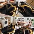 thumbnail image 6 of Black Gold Area Rugs 3x5 ft Marble Luxury Abstract Abstract Fluid Texture Washable Rug Non Slip Indoor Carpet Absorbent Floor Mat for Living Room Bedroom Dining Room, 6 of 9