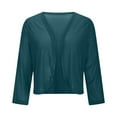 thumbnail image 6 of Women Casual Jackets Carnival Clothes For Elegant Shimmering Front Open Long Sleeve Lightweight Casual Jacket Mardi Gras Blue M, 6 of 9