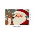 thumbnail image 3 of Tapetes de poliéster para decoración navideña, tapete de baño de diatomeas de Papá Noel de imitación de punto, tapete decorativo para entrada, tapete navideño para decoración de Halloween, decoración, 3 of 6