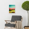 thumbnail image 2 of Four Seasons Colourful Modern Country Landscape Painting Artwork Framed Wall Art Print A4, 2 of 4