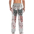thumbnail image 4 of FREEAMG Cat Cotton Pajama Pant for Men, Super Soft Lightweight Lounge Pajama Bottoms Drawstring Sleepwear Pant with 2 Pockets, 4 of 7