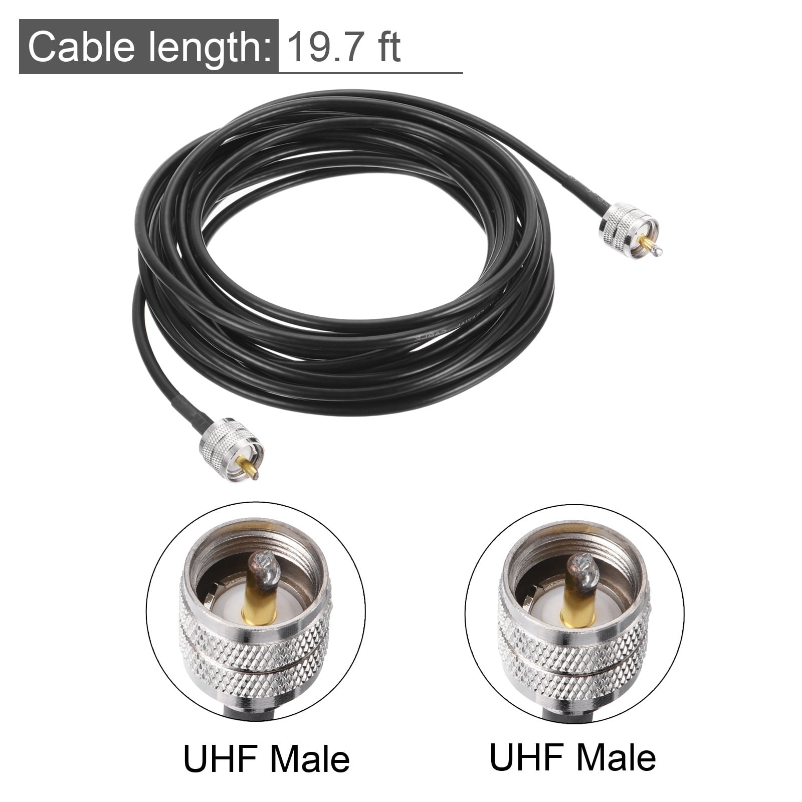 Cavo Coassiale RG58 Con Connettori TNC Maschio - TNC Maschio Angolato (WiFi Expert LLC)