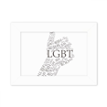 thumbnail image 1 of Marco de Fotos de escritorio LGBT bandera del arco iris 5x7 pulgadas Unbranded, 1 of 4