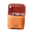 thumbnail image 3 of Tnarru Tableware Drainer Flatware Drying Rack Chopstick Holder for Kitchen Bathroom orange, 3 of 8