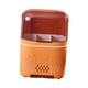 thumbnail image 3 of Organizador de cubiertos, estante colgante, estante para vajilla, organizador multiusos con protección contra el polvo. naranja, 3 of 9