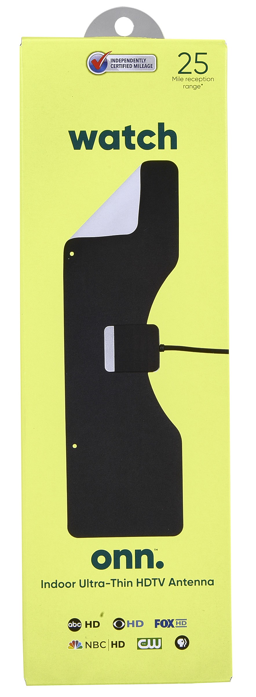 onn Indoor Ultra-Thin HDTV Antenna with 25-Mile Range photo 5