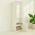 thumbnail image 4 of Elise Slim Modular Wood Closet Cabinet with Mirror in White, 4 of 15