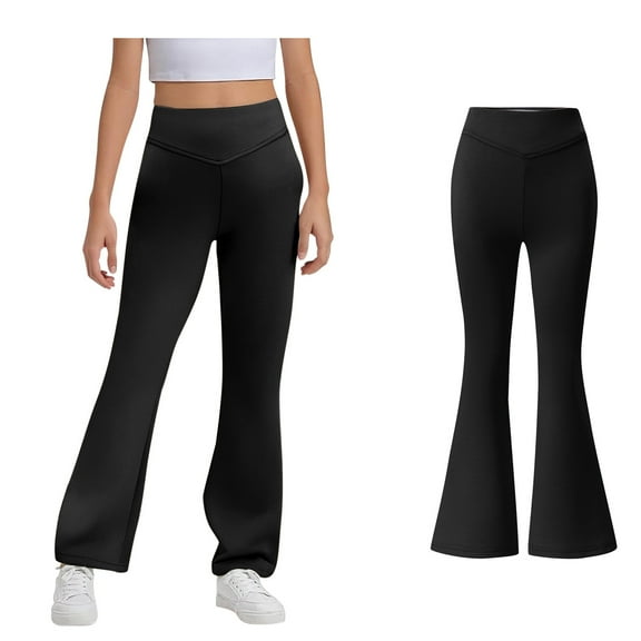 Girls' Fashion Navy Dress Pants Girls Stretch Pants Kids Uniform Pants for Toddler Girls 7-8 Years