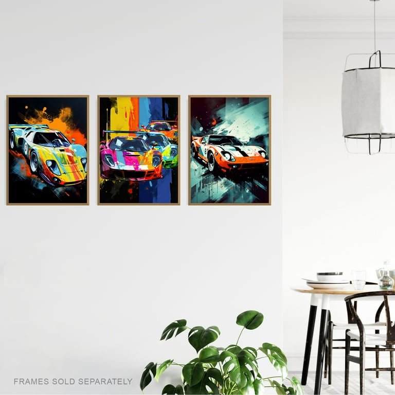 Artery8 Set Di 3 Poster Da Parete Racing – Quadri Motori Grand Prix – Stampe D’Arte Colorate 30x40 Cm – Regalo Per Lui – Ideali Per Living Room, Mancave O Ufficio – Non Incorniciate - 5