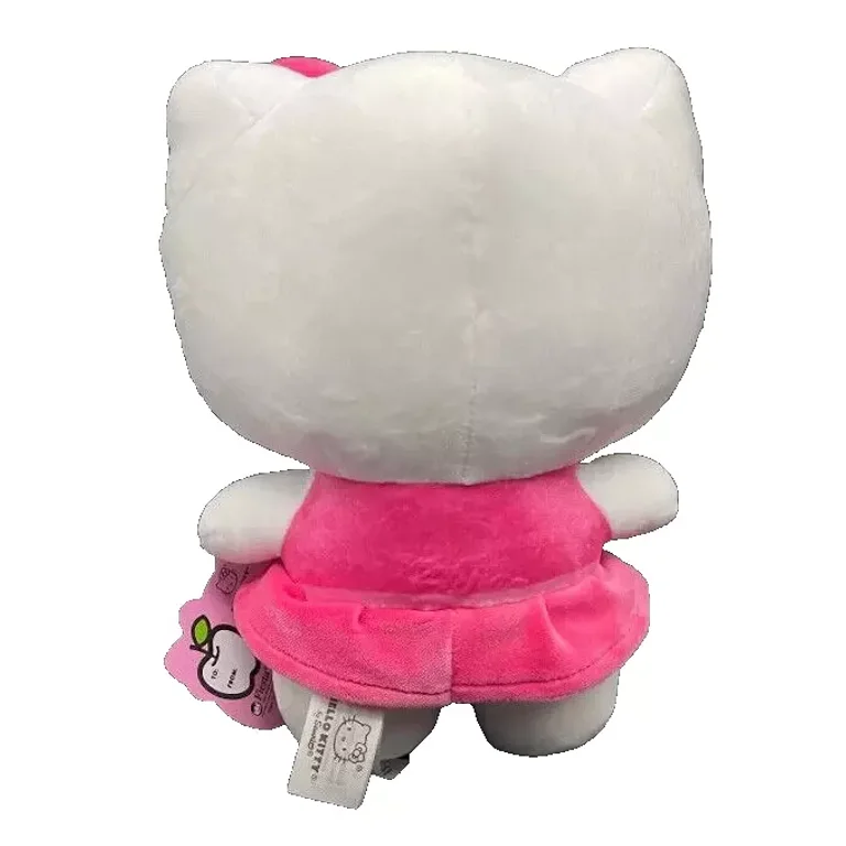hello kitty plush pink dress Hello Kitty Bedding Super Soft Plush, Cuddle Pillow Buddy, Pink Dress costume 17.5" Big Plush Doll