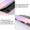 thumbnail image 4 of FIEWESEY Case for Nintendo Switch OLED,3 in 1 Anti-Scratch Shockproof Protective Hard Cover Case Fit for Nintendo Switch OLED and Joy-Con Controller (Pink/Purple), 4 of 9