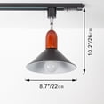 thumbnail image 2 of FSLiving H type Track Lighting,Black Ceiling Spotlighting Remote Control, Color Changing RGB Tunable White A19 Smart Bulb Cone Lights H Track Mounted for Kitchen Island Shopwindow Disco Ball, 2 of 8