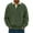 Army Green, variant on Men's Casual Flip Collar Long Sleeve Pullover Hoodie, Comfortable Top for Business and Leisure Wear,Army Green,L