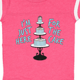 thumbnail image 4 of Inktastic I'm Just Here for the Cake Funny Wedding Boys or Girls Baby Bodysuit, 4 of 5